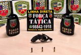 Três armas de fogo são apreendidas pela Polícia durante patrulhamento em Manaus