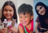 Polícia Civil divulga imagens de adolescente e duas crianças que estão desaparecidas