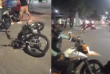 Duas pessoas ficam feridas em acidente de moto na Zona Leste de Manaus