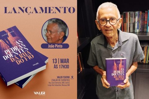Escritor João Pinto lança romance sobre memórias e Alzheimer na Valer Teatro nesta quinta (13)