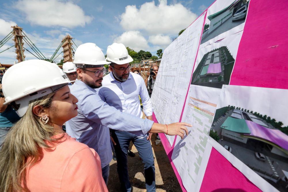 Governador Wilson Lima vistoria obras da Casa da Mulher Brasileira em Manaus