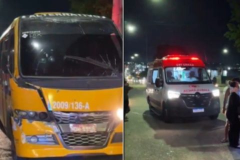 Acidente entre 'amarelinhos' deixa passageiros feridos na Zona Leste de Manaus
