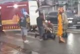 Motociclista fica ferido após acidente na avenida Pedro Teixeira, em Manaus