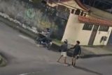 Câmeras de segurança flagram assalto a jovem no bairro Cidade Nova