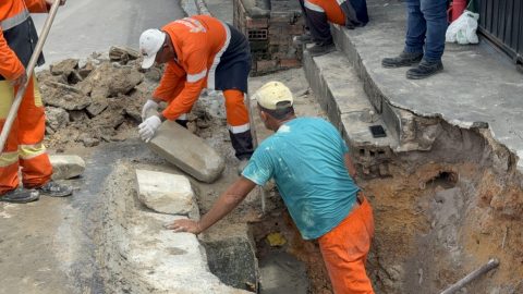 Obra recupera rede de drenagem no bairro São José Operário