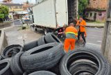 Prefeitura já recolheu mais de 30 mil pneus jogados nas ruas de Manaus
