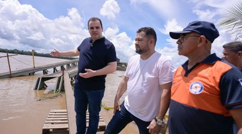 Durante visita, Roberto Cidade cobra DNIT por recuperação do Porto de Borba