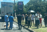 Passageiro morre ao ser esmagado por carreta na avenida Rodrigo Otávio