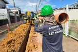 Obra de esgotamento sanitário no Japiim vai beneficiar mais de 9 mil moradores em Manaus