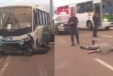 Motociclista morre ao colidir contra micro-ônibus na avenida Brasil
