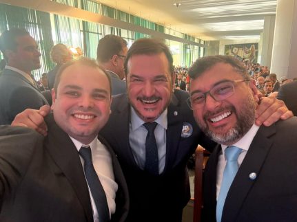 Wilson Lima e Roberto Cidade participam da criação do União Progressista, em Brasília