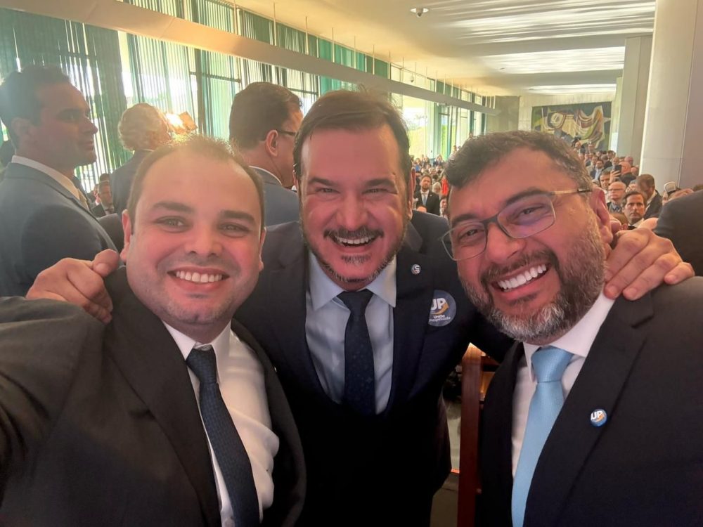 Wilson Lima e Roberto Cidade participam da criação do União Progressista, em Brasília Wilson Lima e Roberto Cidade participam da criação do União Progressista, em Brasília