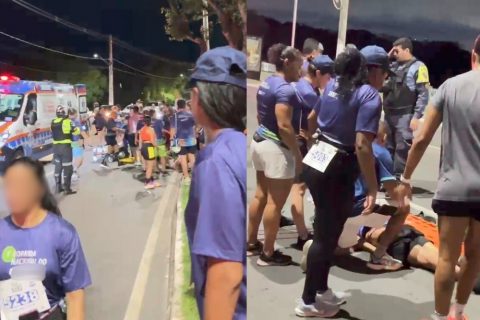 Motorista embriagado atropela cinco corredores durante evento esportivo em Manaus