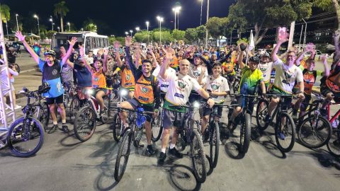 PMAM realiza 10º Passeio Ciclístico Tiradentes e reúne mais de 300 pessoas na Ponta Negra