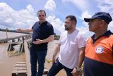 Após cobrança de Roberto Cidade, balsa provisória chega a Borba e deve operar até dia 15
