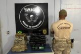 Homem é preso com 17 kg de pasta base de cocaína no porto de Benjamin Constant
