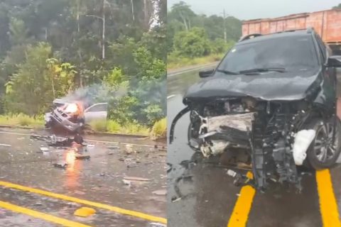 Grávida e bebê morrem em grave acidente na rodovia AM-070