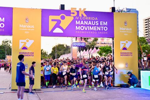 Quarta edição da corrida “Manaus em Movimento” reúne mais de 7 mil participantes na Ponta Negra