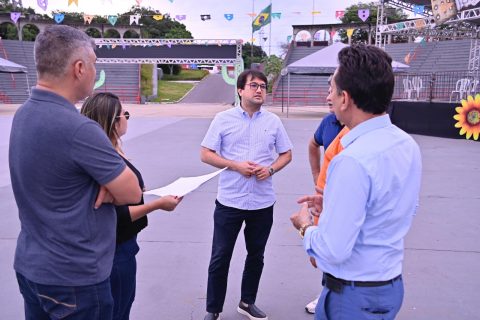 Visita técnica define últimos ajustes para o Festival Folclórico no Centro Cultural dos Povos da Amazônia
