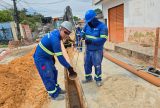 Obras de esgotamento sanitário avançam no bairro Cidade de Deus