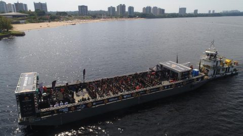 Corrida, música e pedalada sobre o rio movimentam Praia da Ponta Negra no dia 7 de junho