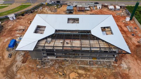Obra da nova sede do Implurb entra na reta final e será entregue no segundo semestre de 2025