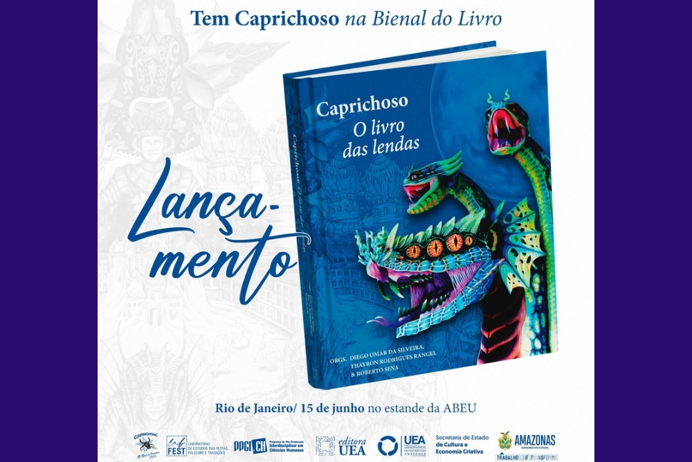 Caprichoso lança livro de lendas na Bienal do Rio de Janeiro Caprichoso lança livro de lendas na Bienal do Rio de Janeiro