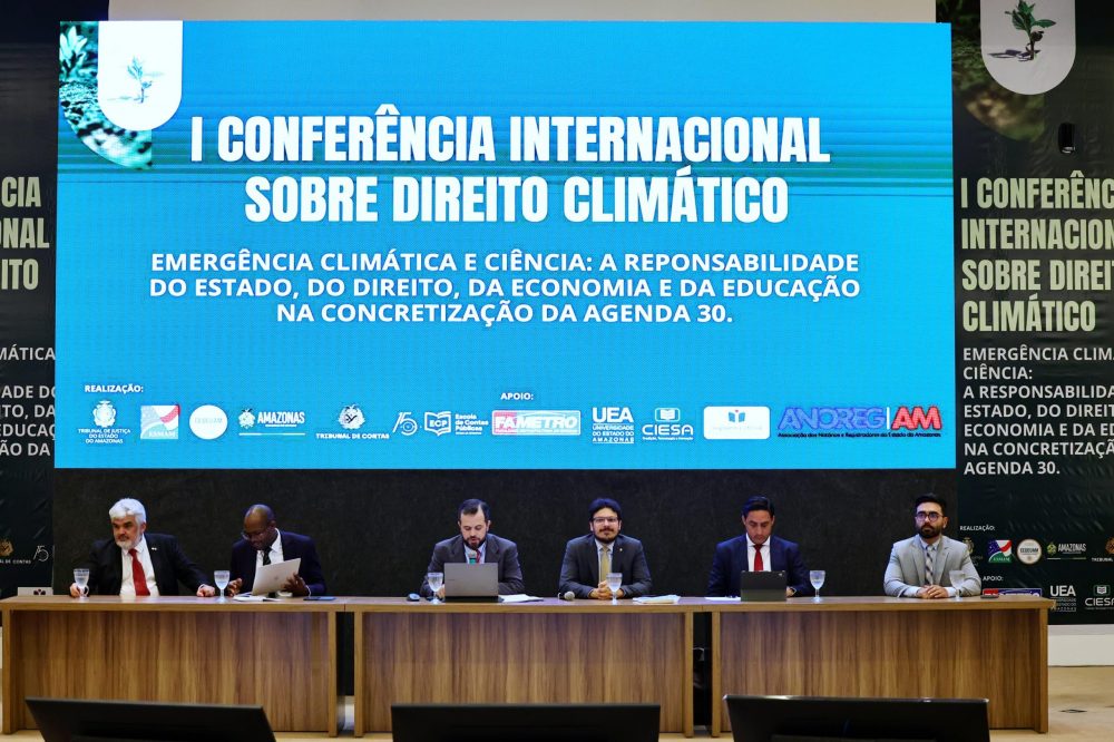 Em Manaus, especialistas debatem crise climática na I Conferência Internacional do TCE-AM Em Manaus, especialistas debatem crise climática na I Conferência Internacional do TCE-AM