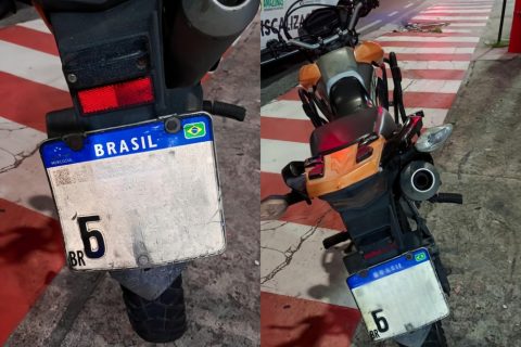 Detran-AM flagra motociclista com placa adulterada e sem habilitação na zona centro-sul de Manaus