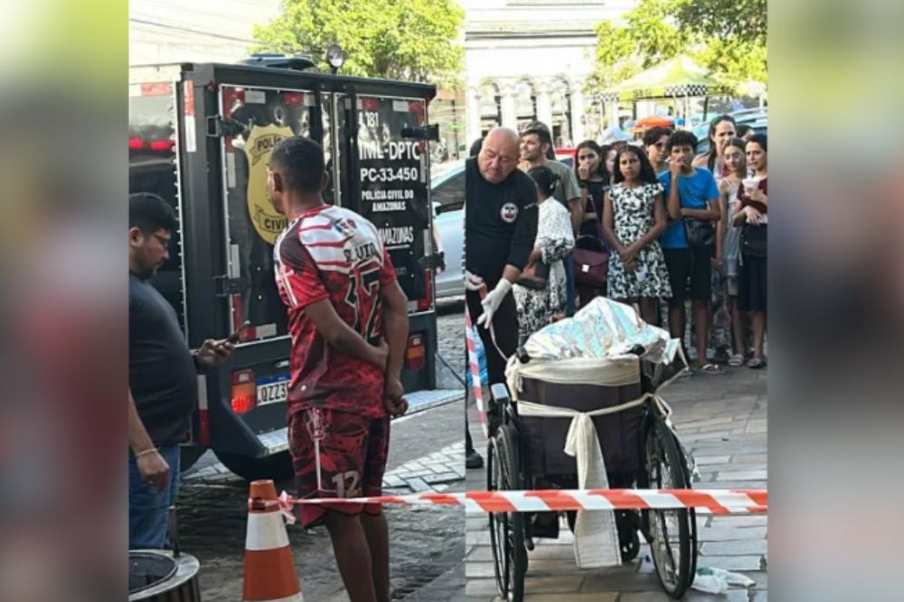 Homem que circulou com pai morto em cadeira de rodas é preso após ameaçar ex-namorada em Manaus Homem que circulou com pai morto em cadeira de rodas é preso após ameaçar ex-namorada em Manaus