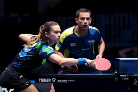 Calderano e Bruna Takahashi superam dupla de Hong Kong e avançam às quartas em torneio na Eslovênia