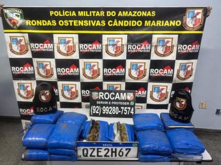 Polícia prende dupla com 23 porções de maconha e desarticula ponto de tráfico na zona norte de Manaus