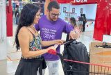 Ação educativa em shoppings reforça combate à violência contra idosos em Manaus