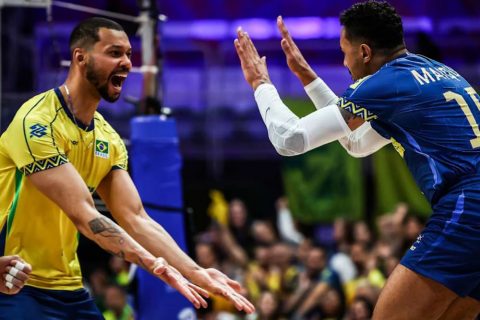 Brasil domina o Canadá e conquista quarta vitória na Liga das Nações de Vôlei