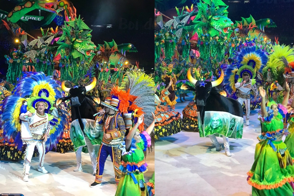 Caprichoso exalta povos da floresta e leva galera ao delírio na última noite de apresentações em Parintins Caprichoso exalta povos da floresta e leva galera ao delírio na última noite de apresentações em Parintins