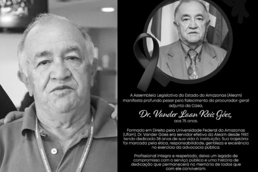 Procurador da Aleam e irmão do presidente do Garantido, Vander Góes morre aos 75 anos em Manaus Procurador da Aleam e irmão do presidente do Garantido, Vander Góes morre aos 75 anos em Manaus