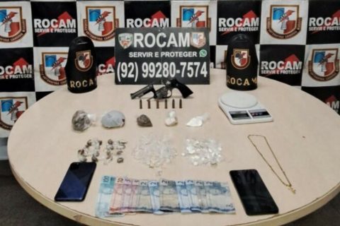 Denúncia anônima leva à prisão de jovem com arma e drogas na zona sul de Manaus