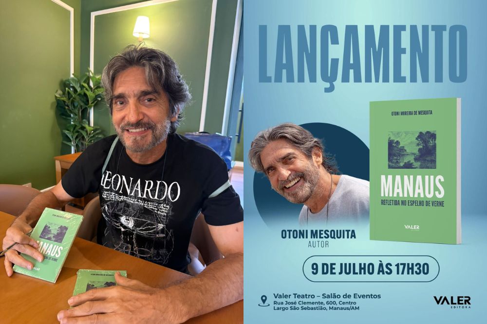 Otoni Mesquita lança livro sobre Manaus inspirado em Júlio Verne nesta quarta-feira (9) Otoni Mesquita lança livro sobre Manaus inspirado em Júlio Verne nesta quarta-feira (9)