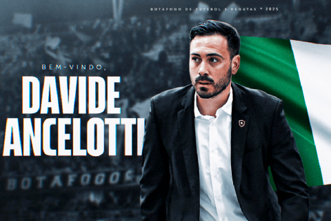 Botafogo anuncia saída do técnico italiano Davide Ancelotti