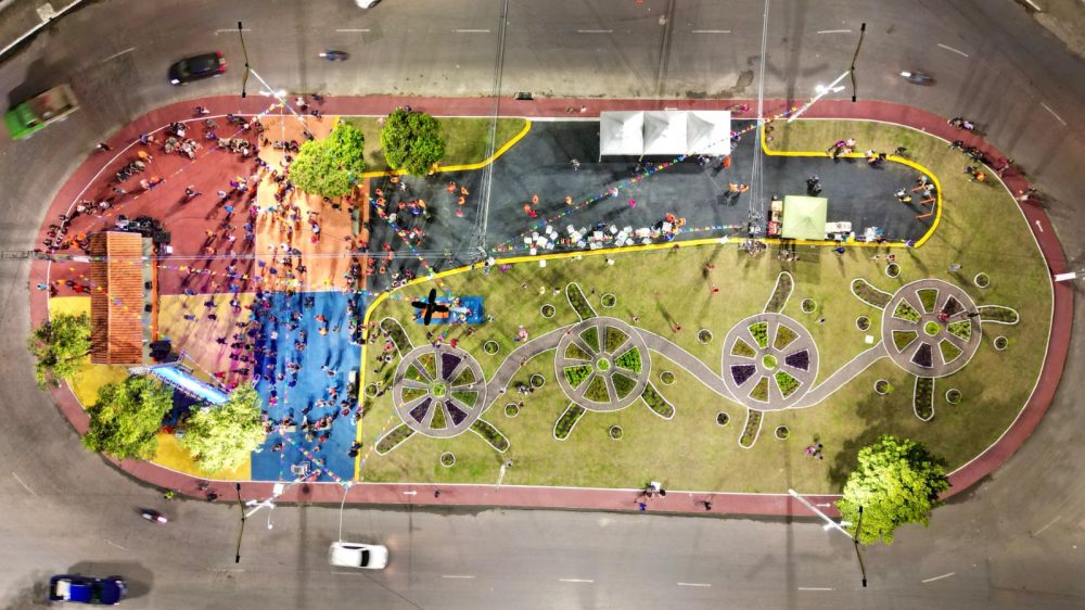 Rotat&oacute;ria do Musa &eacute; revitalizada com &aacute;reas para zumba e caminhada