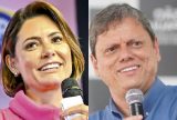 Sem Bolsonaro, eleitores de direita preferem Tarcísio e Michelle, diz pesquisa