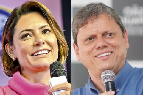 Sem Bolsonaro, eleitores de direita preferem Tarcísio e Michelle, diz pesquisa
