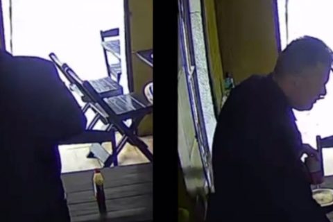 Homem furta celular de cliente em restaurante de Manaus e é flagrado por câmeras de segurança