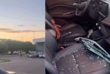 Mulher acusa flanelinhas de retaliação após carro ser arrombado próximo ao Sambódromo em Manaus.