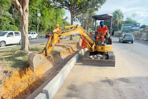 Avenida do Turismo passa por obra de alargamento como reforço de mobilidade urbana em Manaus