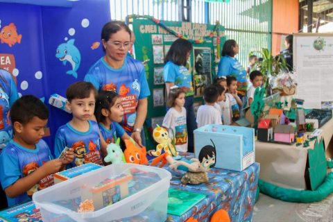 Pequenos cientistas exploram saberes da Amazônia em feira de ciências do Cmei Humberto Castelo Branco