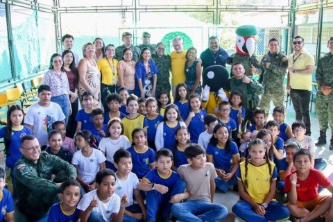 Polícia Ambiental capacita estudantes de Manaus como protetores ambientais mirins