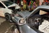 Acidente entre carros no Ramal do Ipiranga, zona leste de Manaus, deixa duas pessoas feridas