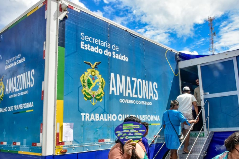 Carreta da Sa&uacute;de inicia atendimentos em Silves com mais de 660 exames dispon&iacute;veis