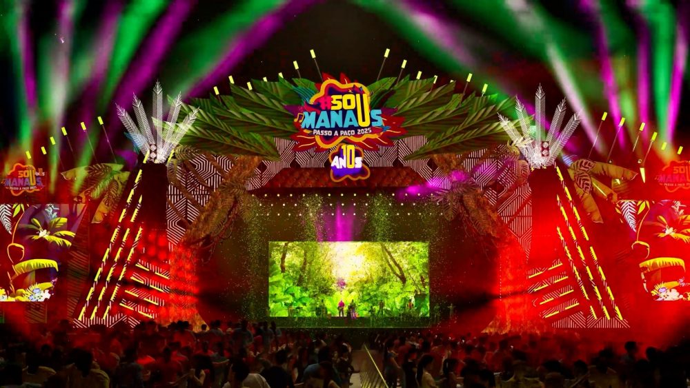 Palco Malcher tem montagem avançada para o #SouManaus 2025